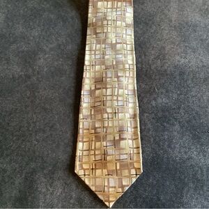 J. Garcia Collection Thirty Five Surprise Package Gold Geometric Men's Tie
